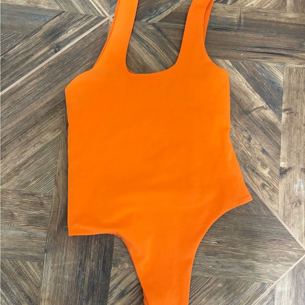 Grey Lab Orange Bodysuit Medium Game Day Clemson Tigers VOLS